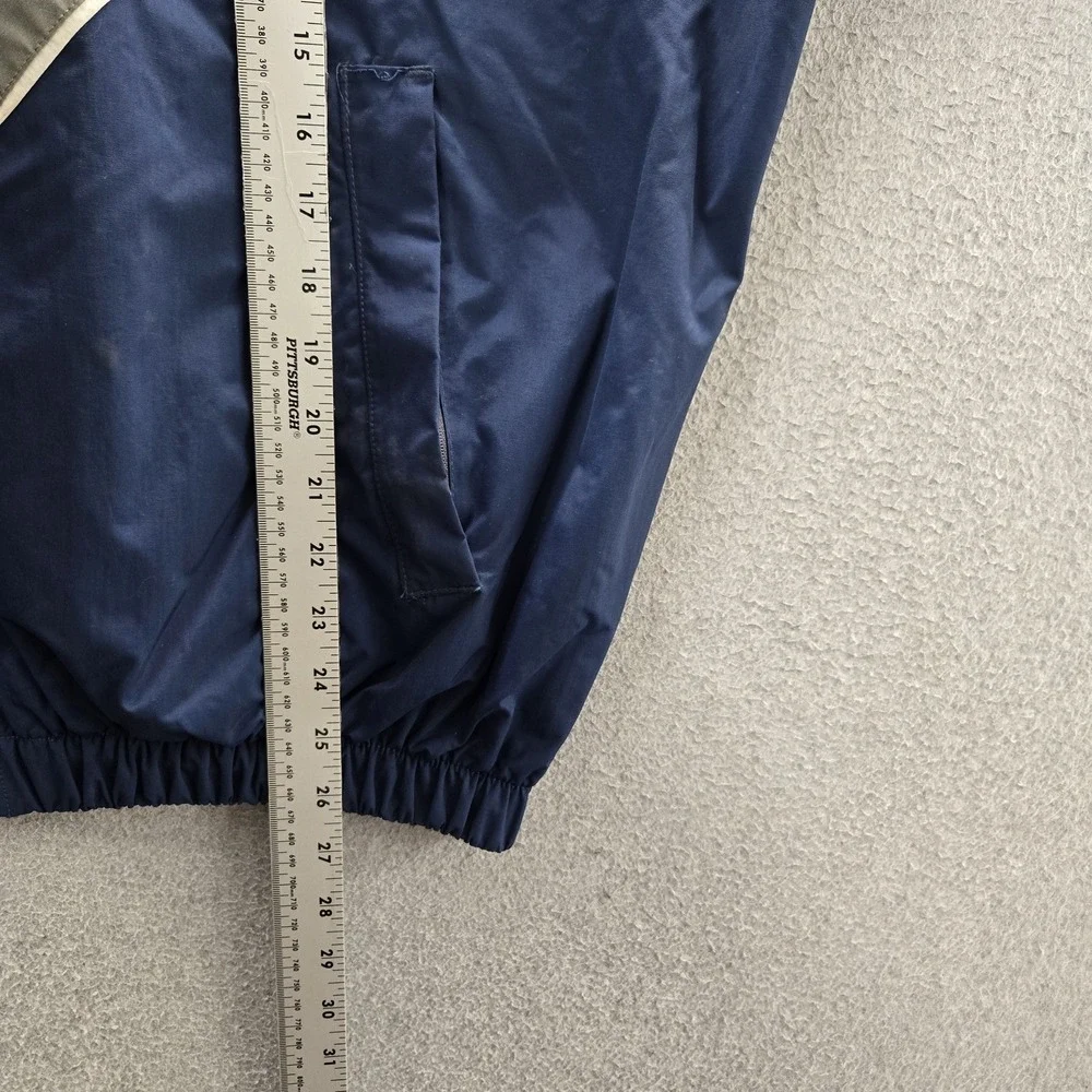 US Air Force Men Jacket M Navy Nylon Colorblock PTU Reflective READ
